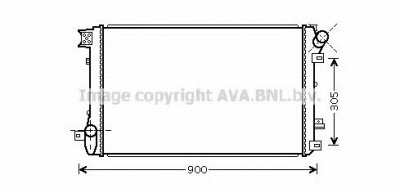 AVA QUALITY COOLING rt2408 -  Радиатор, охлаждение двигателя